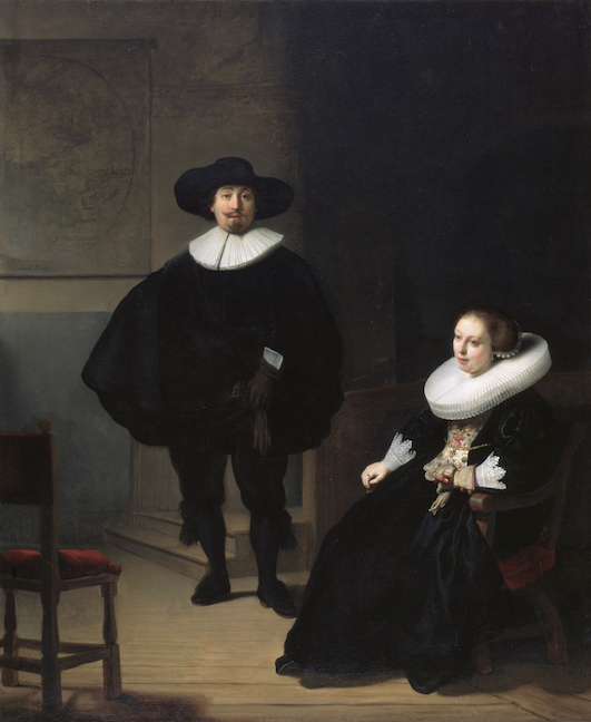 Rembrandt A Lady and a Gentleman in Black