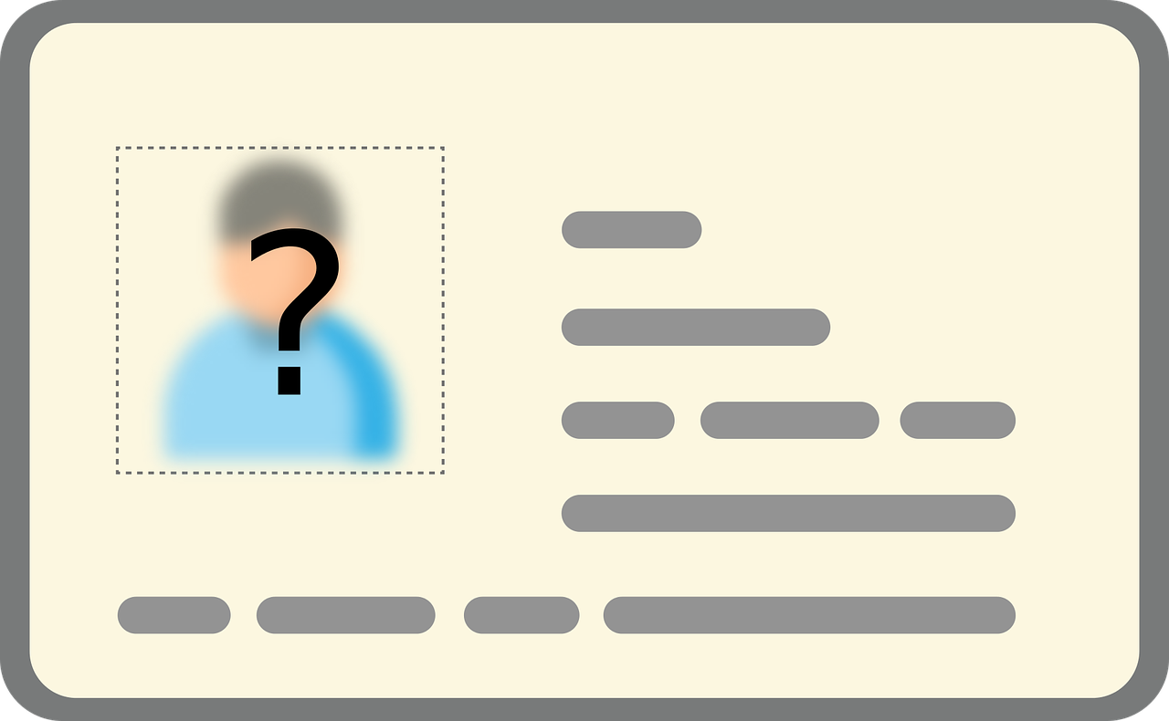 Drivers licence cartoon with question mark over face