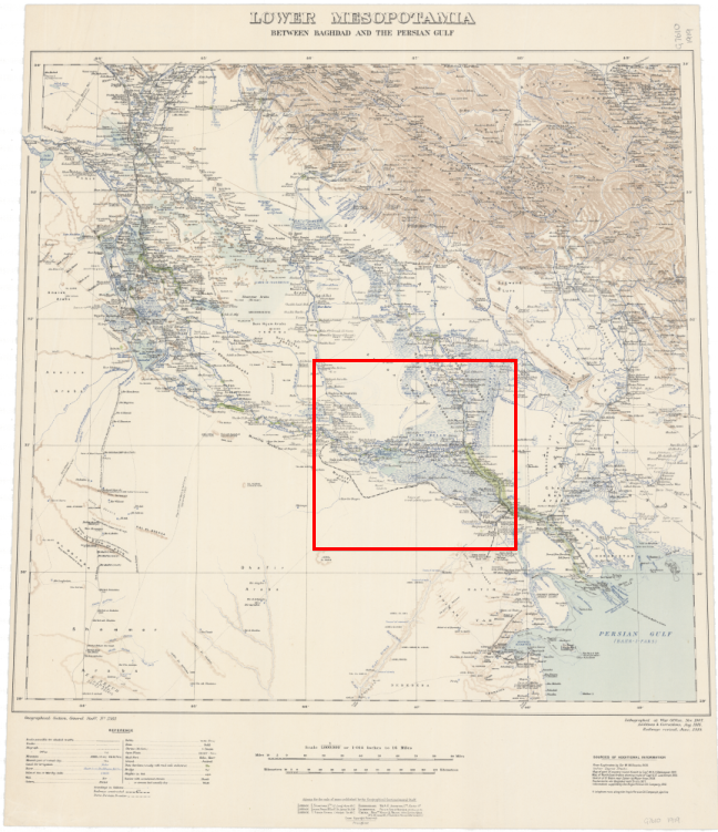 Colonial 1919 Iraq map