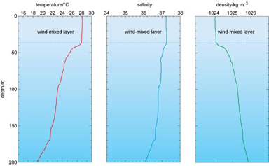 Figure: Example of a vertical profile