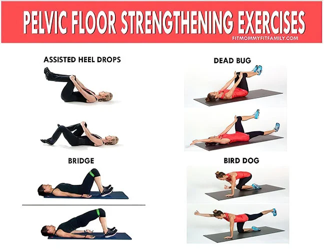 Pelvic floor strengthening exercises