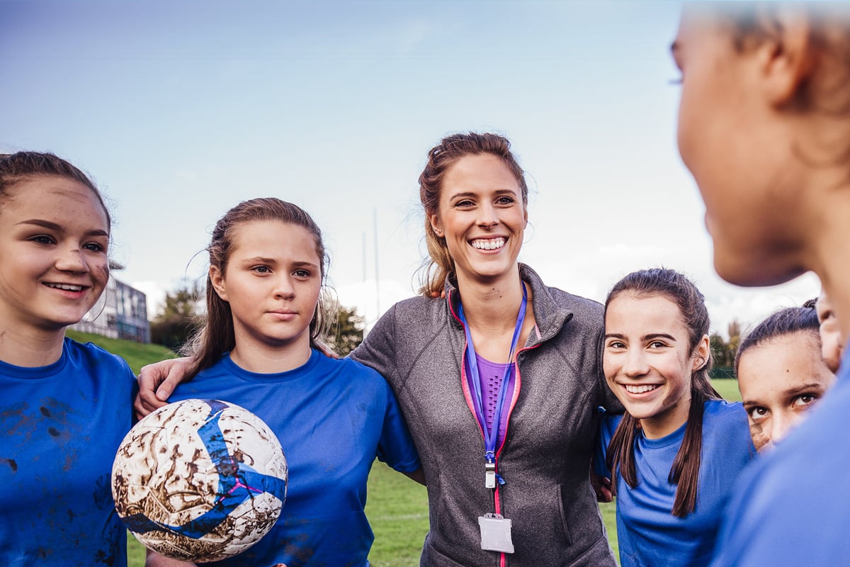 a girls soccer team