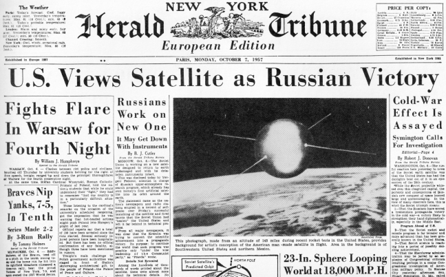 Sputnik newspaper front page