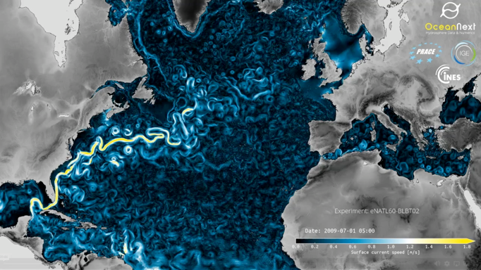 Figure 2: A high-resolution numerical simulation of the Atlantic