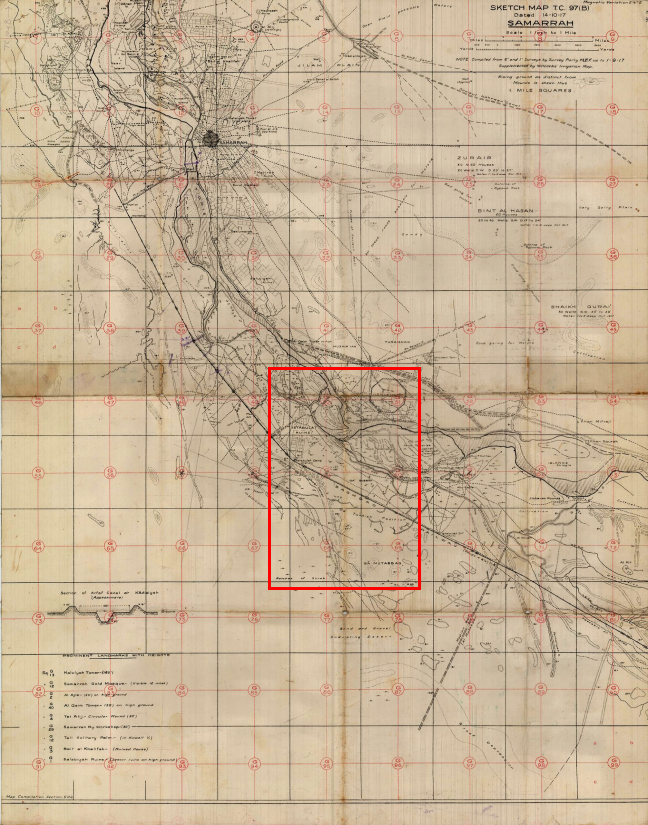 WWI Samarra map