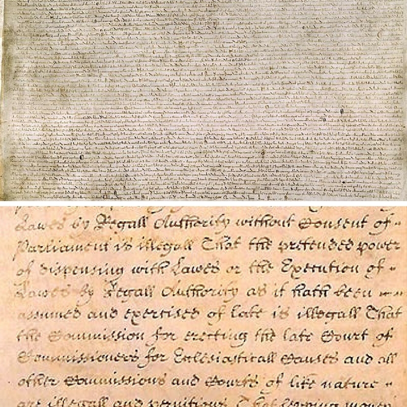 La Magna Carta et la Déclaration des droits