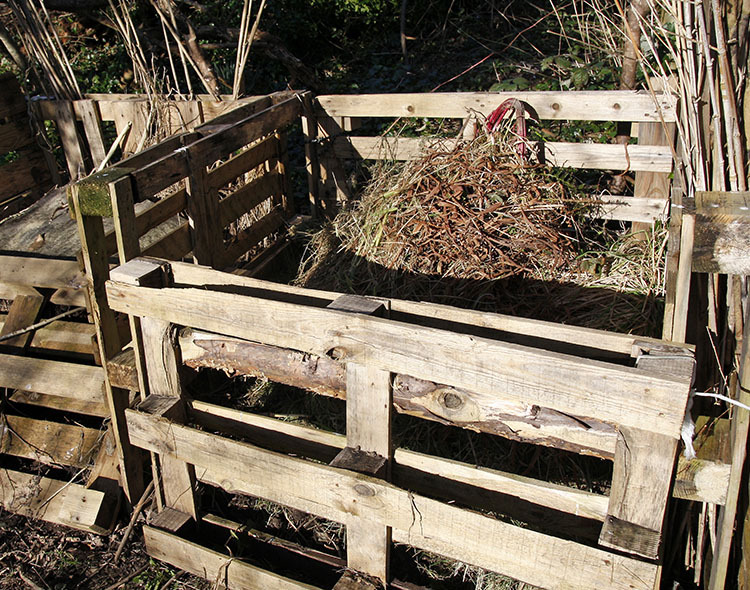 Municipal compost heap.