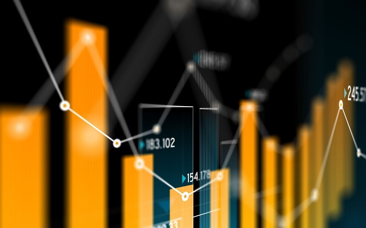 Data displayed as a graphical visualisation. 