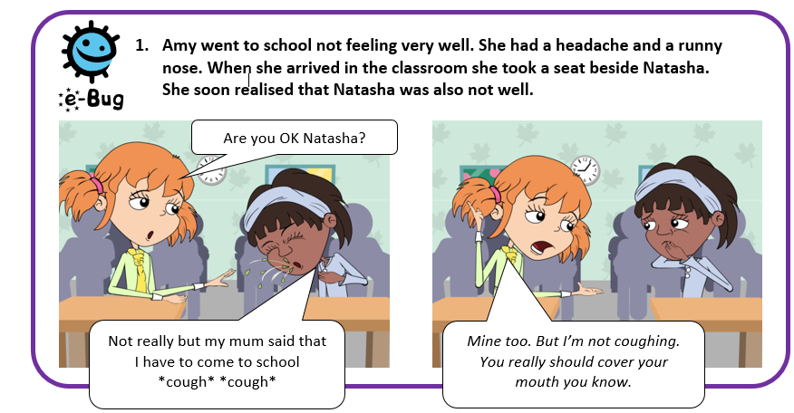 Cartoon image example from comic strip activity