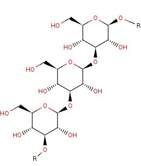 image of the chemical structure of β-1-3-D-glucan