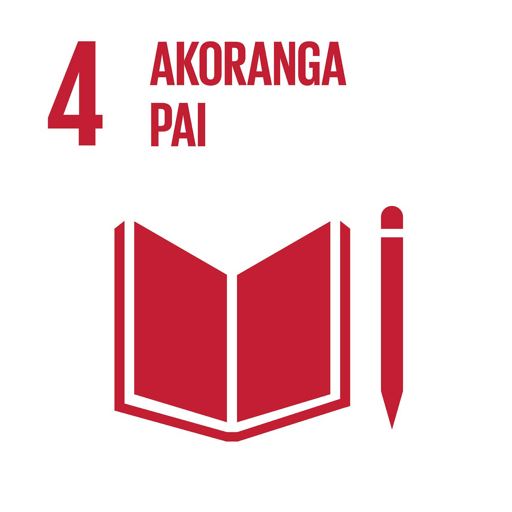 Icon of an open book next to a pen with the title "Akoranga Pai"