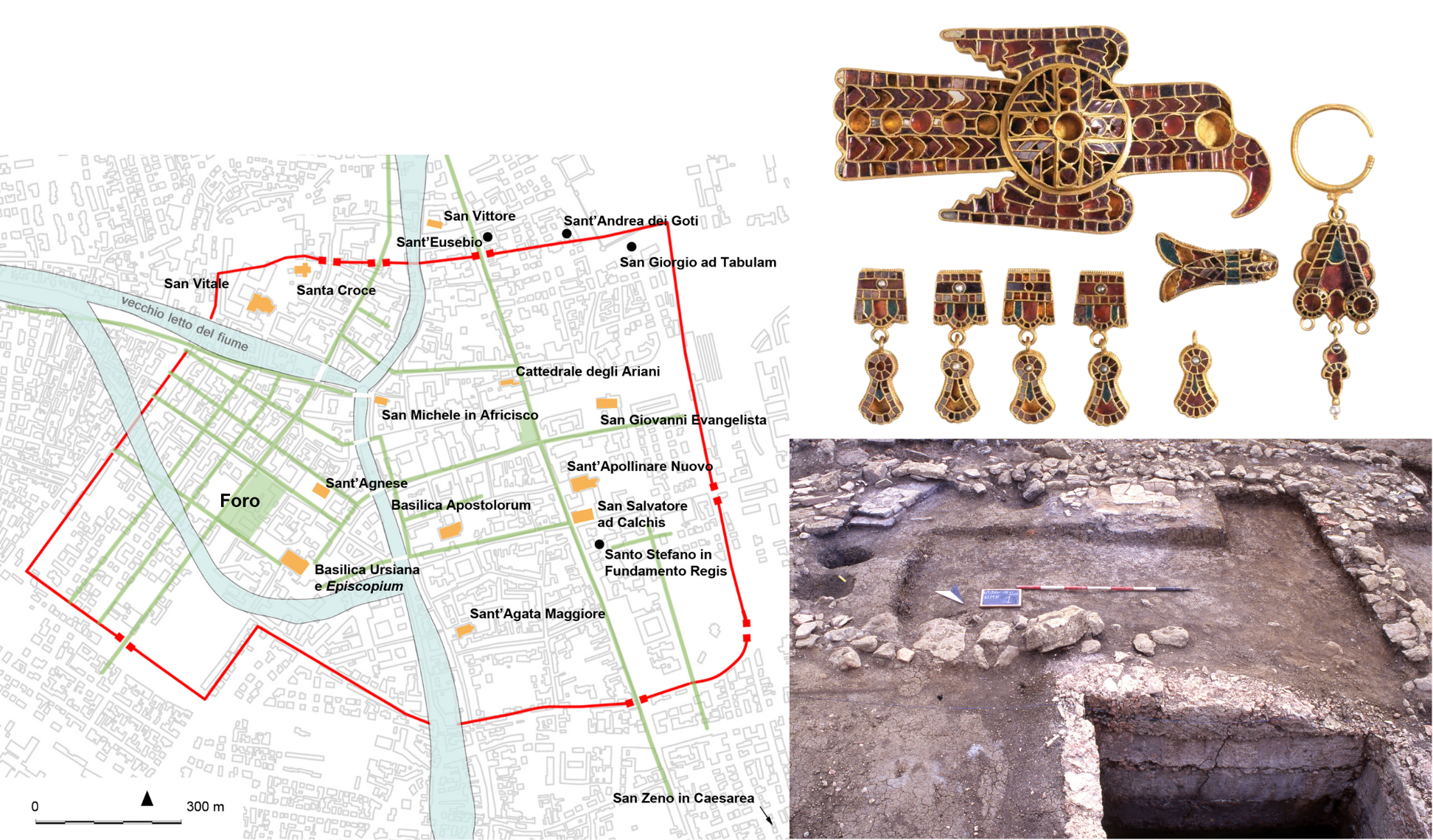 Photos from the archaeological excavation at the Gothic settlement of Domagnano