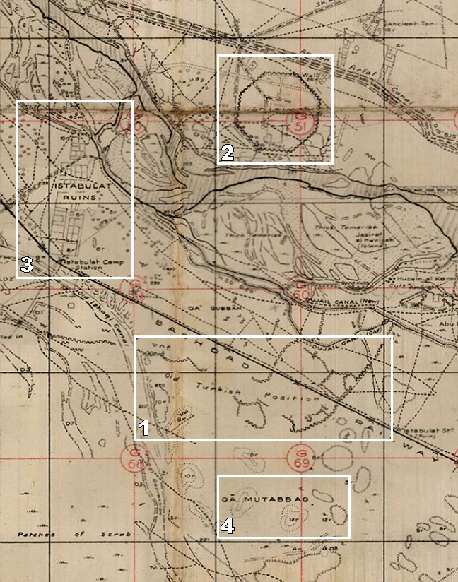 WWI Samarra map inset