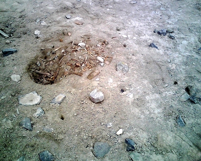 Huaquero holes
