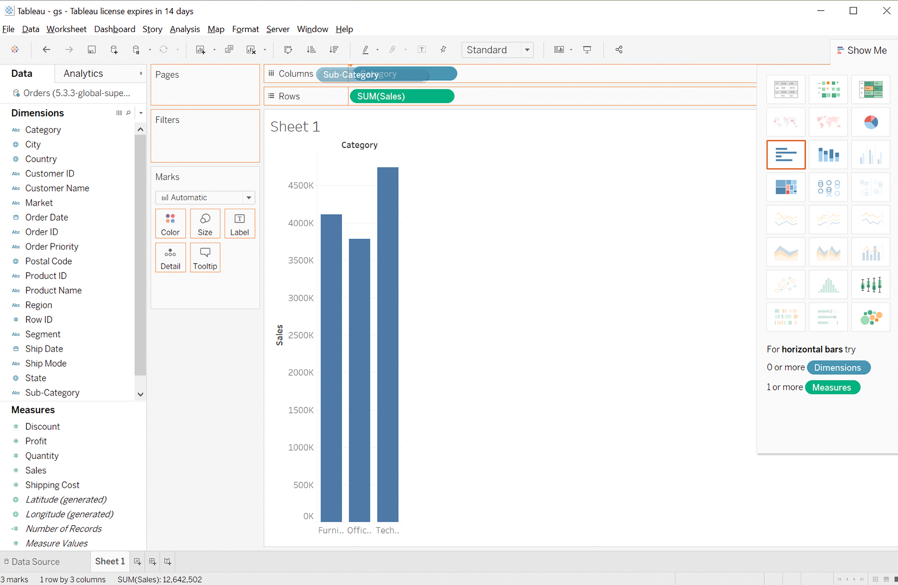 Making Transparent Bar Charts in Tableau