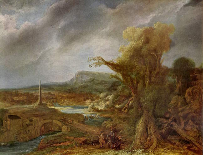 Flinck Landscape with an Obelisk