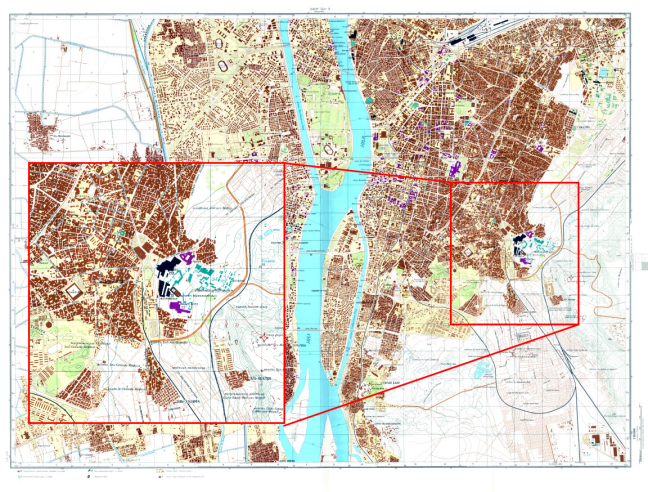 Soviet Cairo map