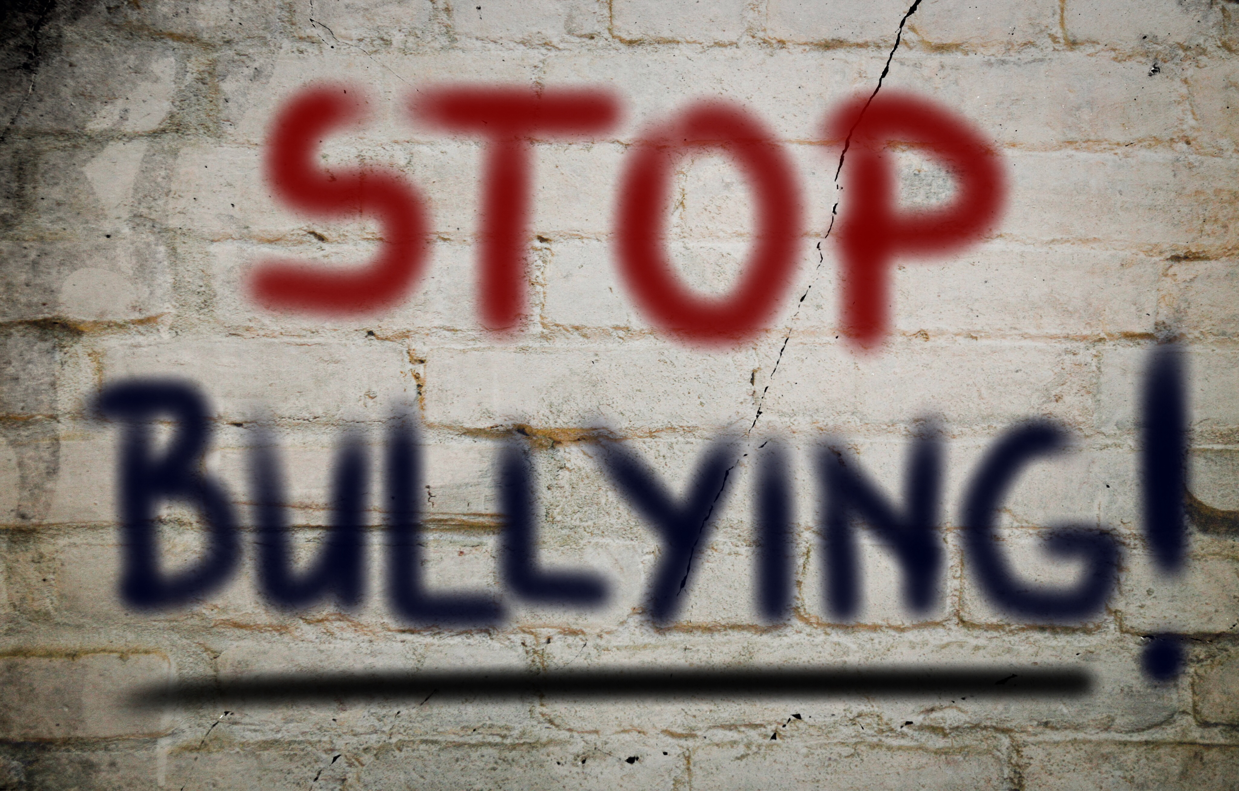 "Stop bullying" written on a wall