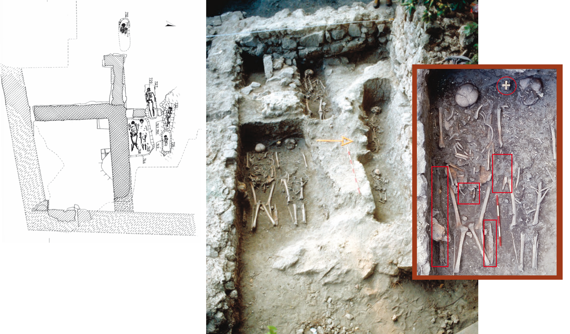 Lombard burials found during excavations