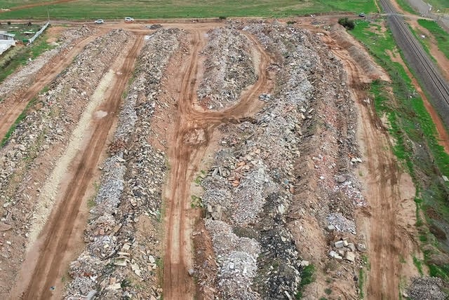 Murrayland's illegal dumpsite birdseye view