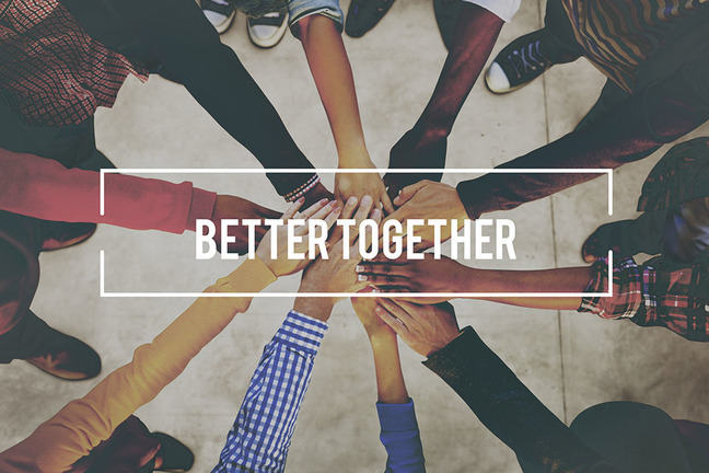 Better Together Unity Community Teamwork Concept