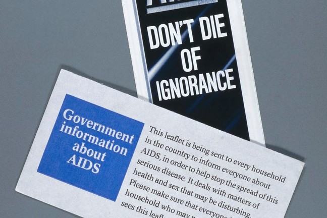 A series of pamphlets warning against HIV/AIDS