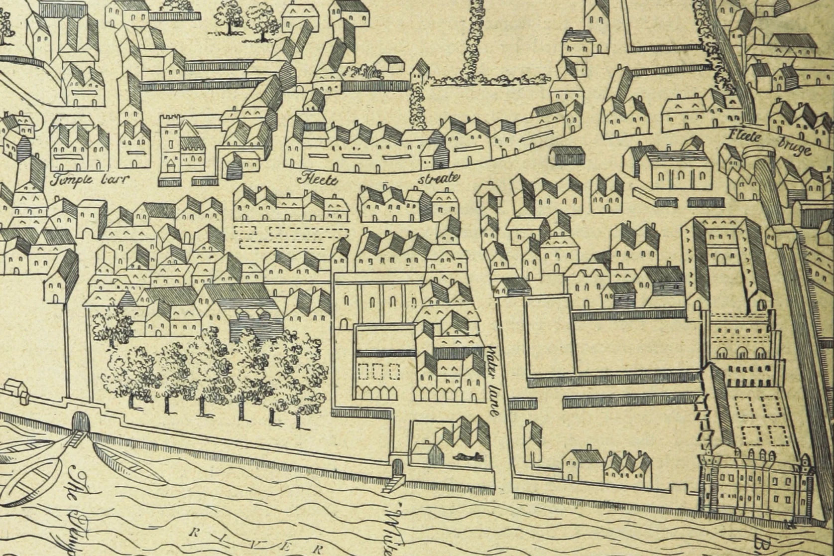 A 16th century map of Westminster.