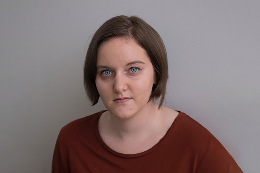 Photo of woman with short brown hair