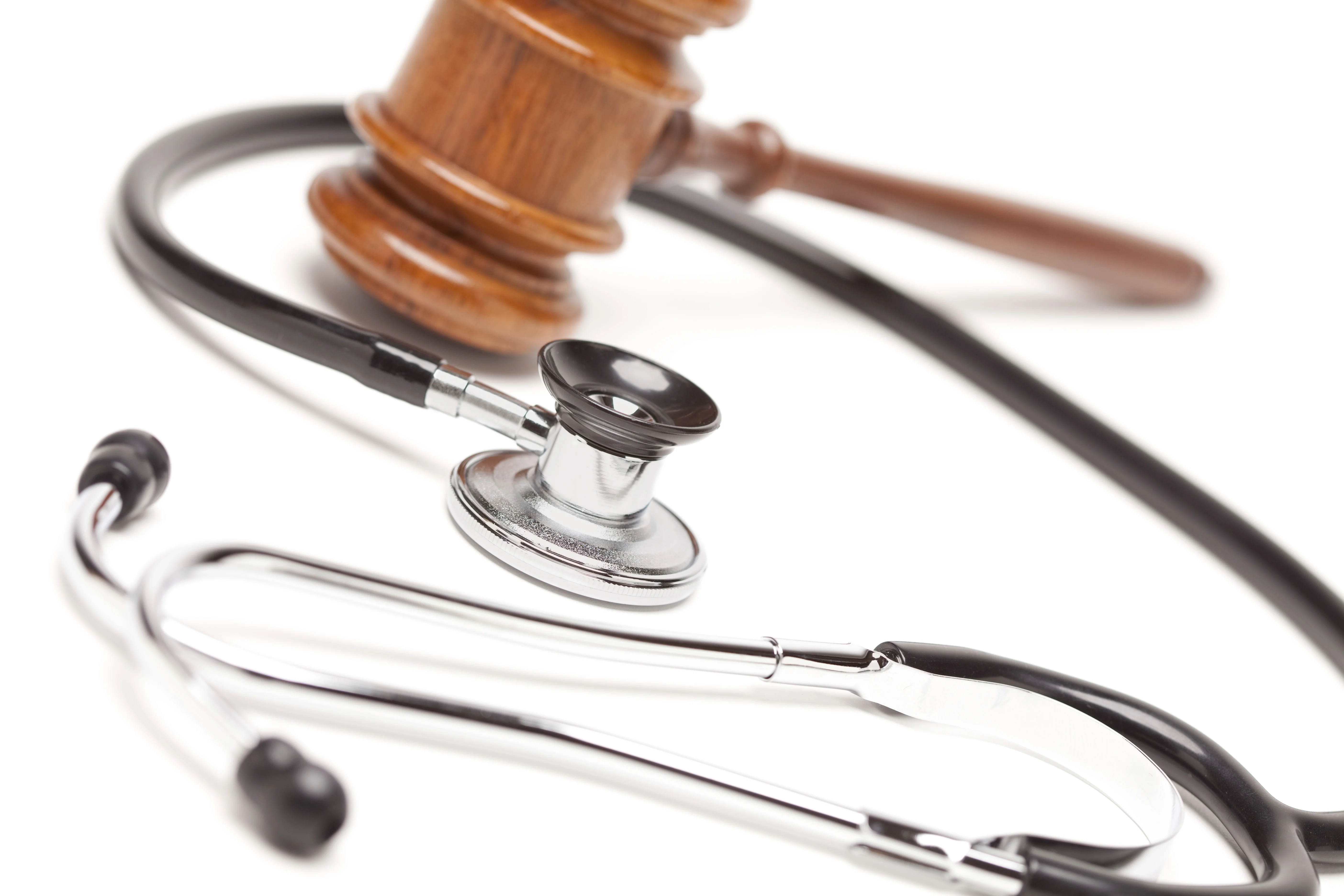 Picture of stethoscope and gavel