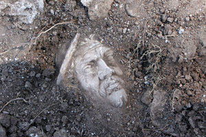 A Portus marble head archaeological find