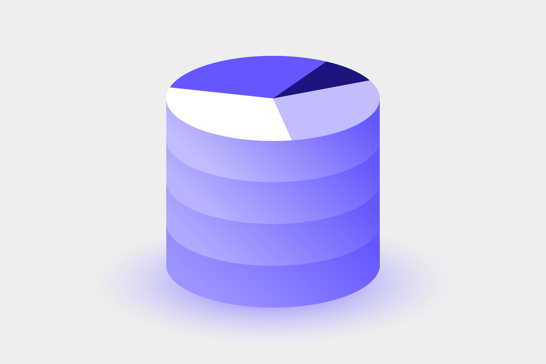 an illustration of a cylinder split into segments which represent different aspects of data being collected