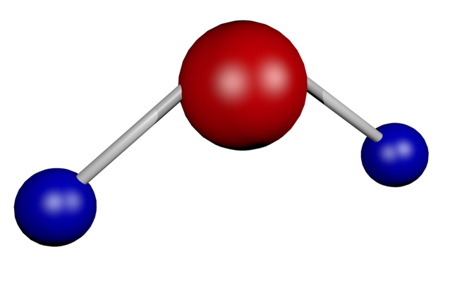 A water molecule.