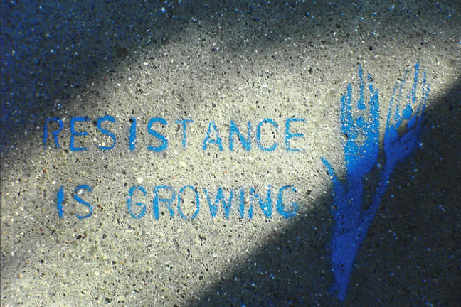 Resistance is growing by Sean Savage