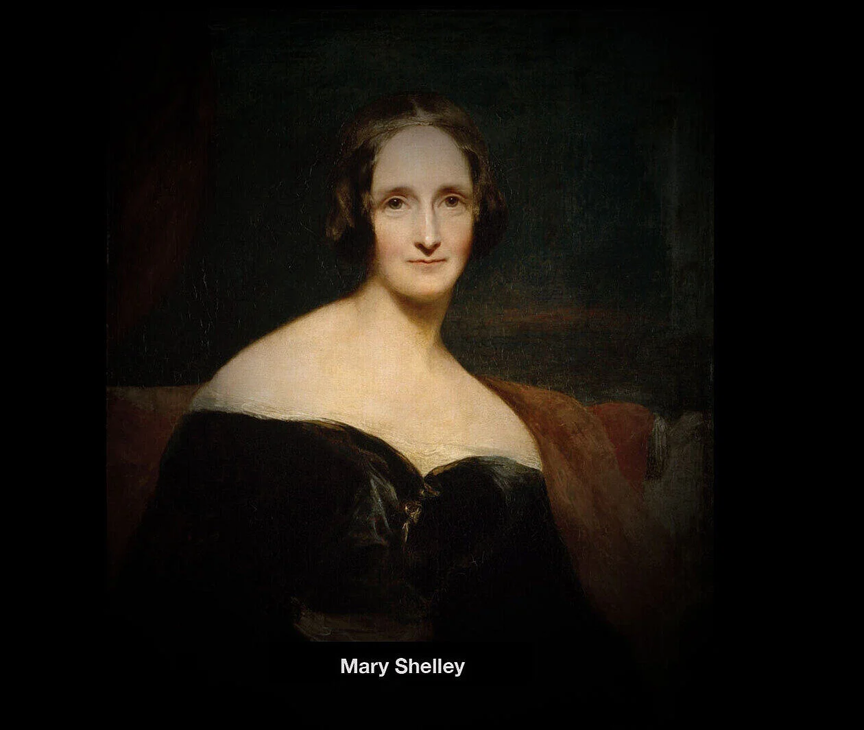 Painted portrait of Mary Shelley