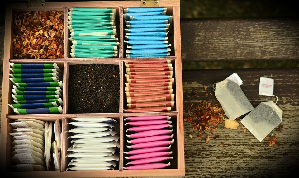 A selection of tea bags.