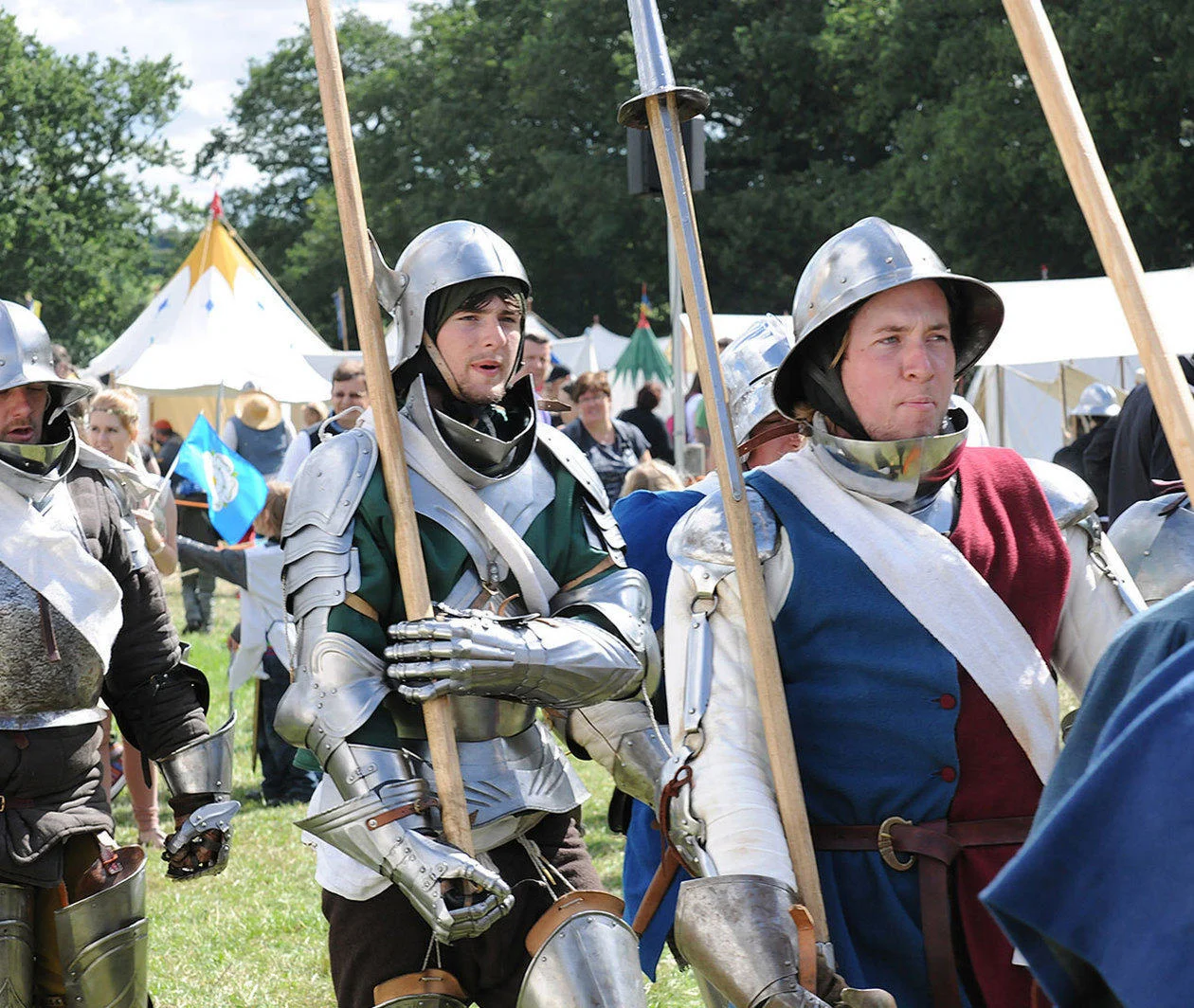 A re-enactment of the Battle of Bosworth, at which Richard III died