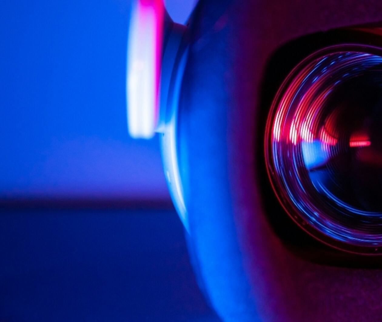A lens of a VR headset