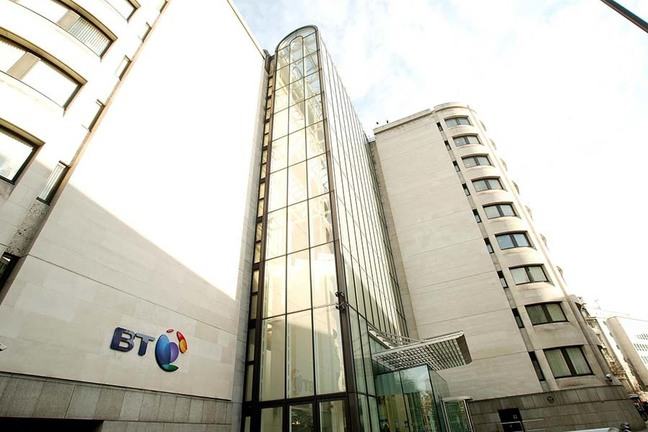 Building with BT logo