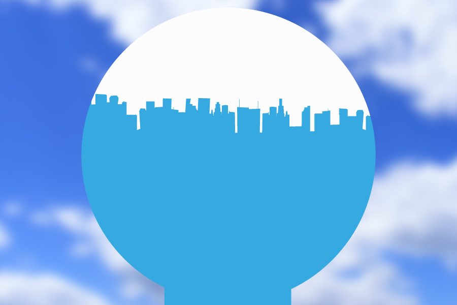 Implications for exisiting businesses city silhouette