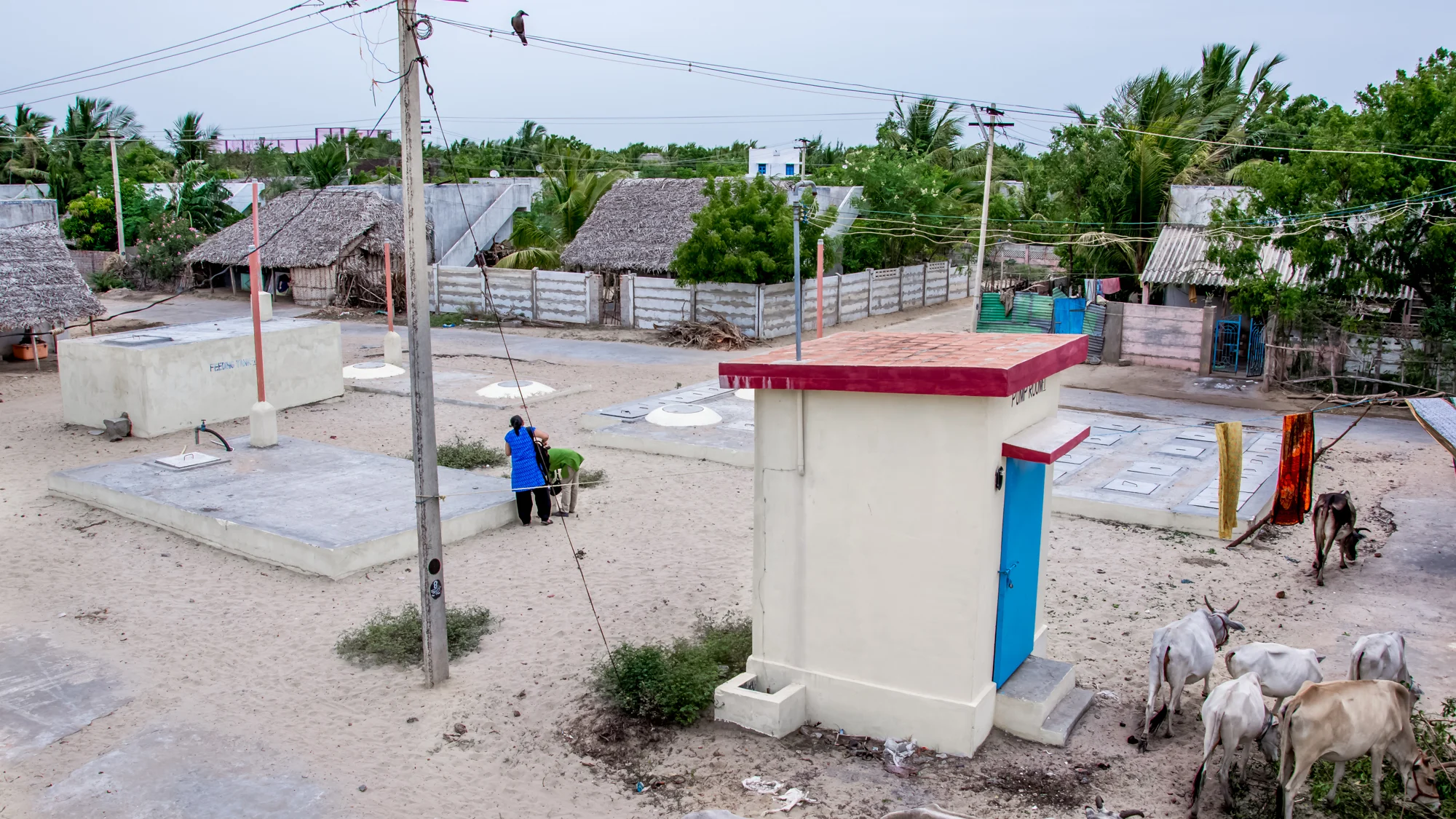 Image of a toilet in a peri-urban area in Chidambaram, India