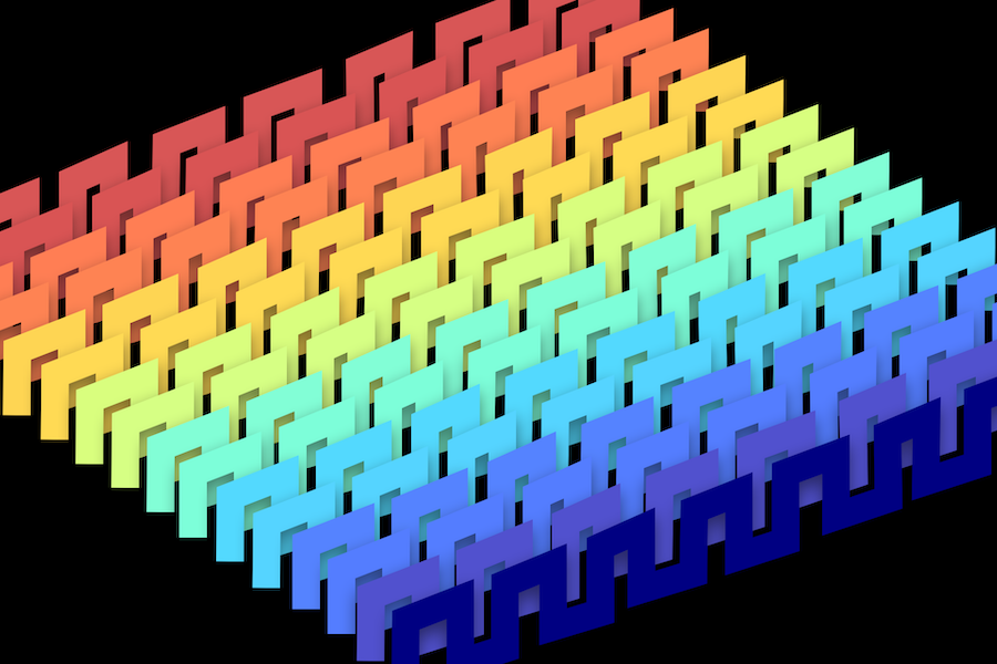 Illustration of thermoelectric structure