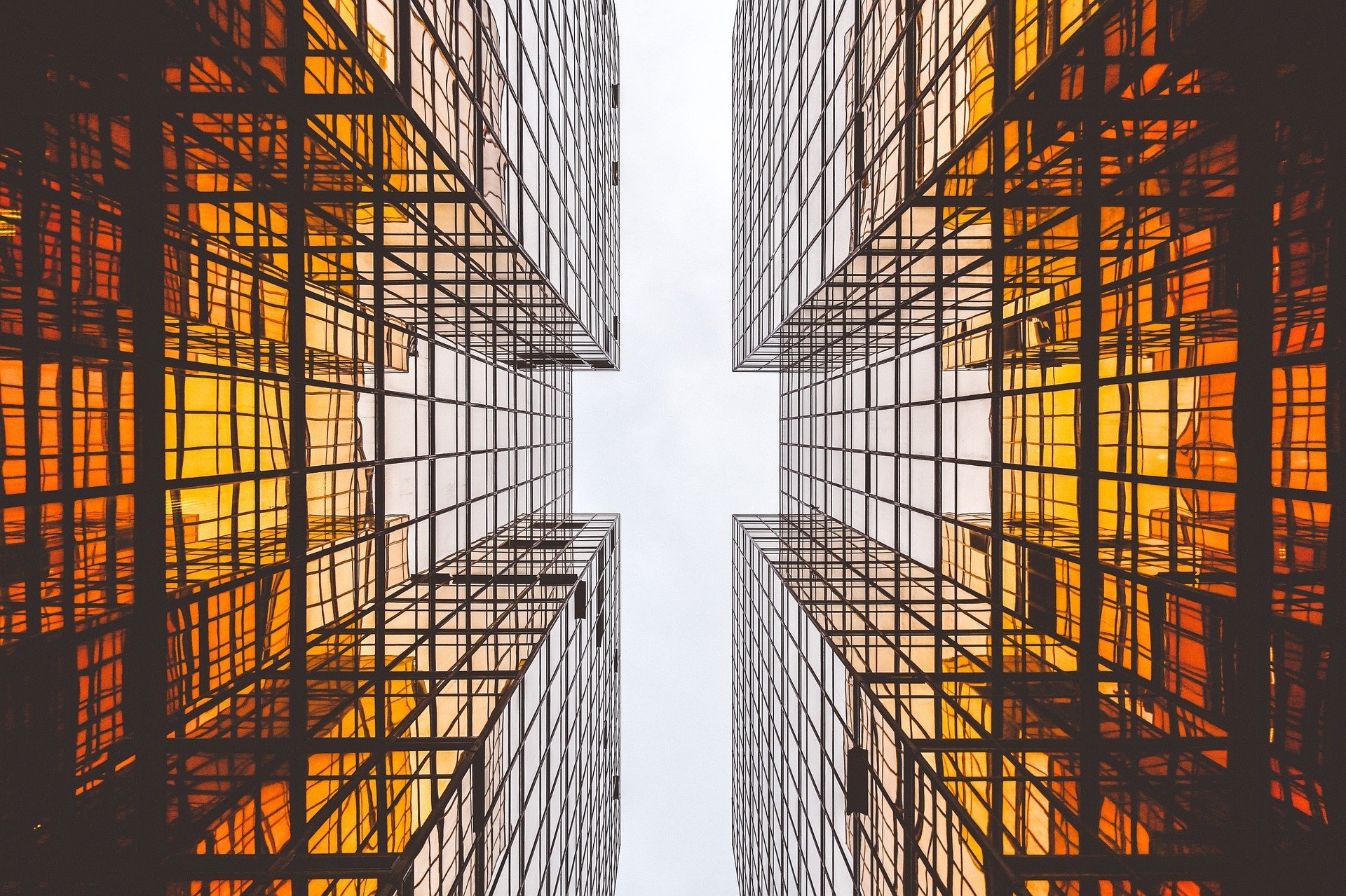 upward view of skyscraper