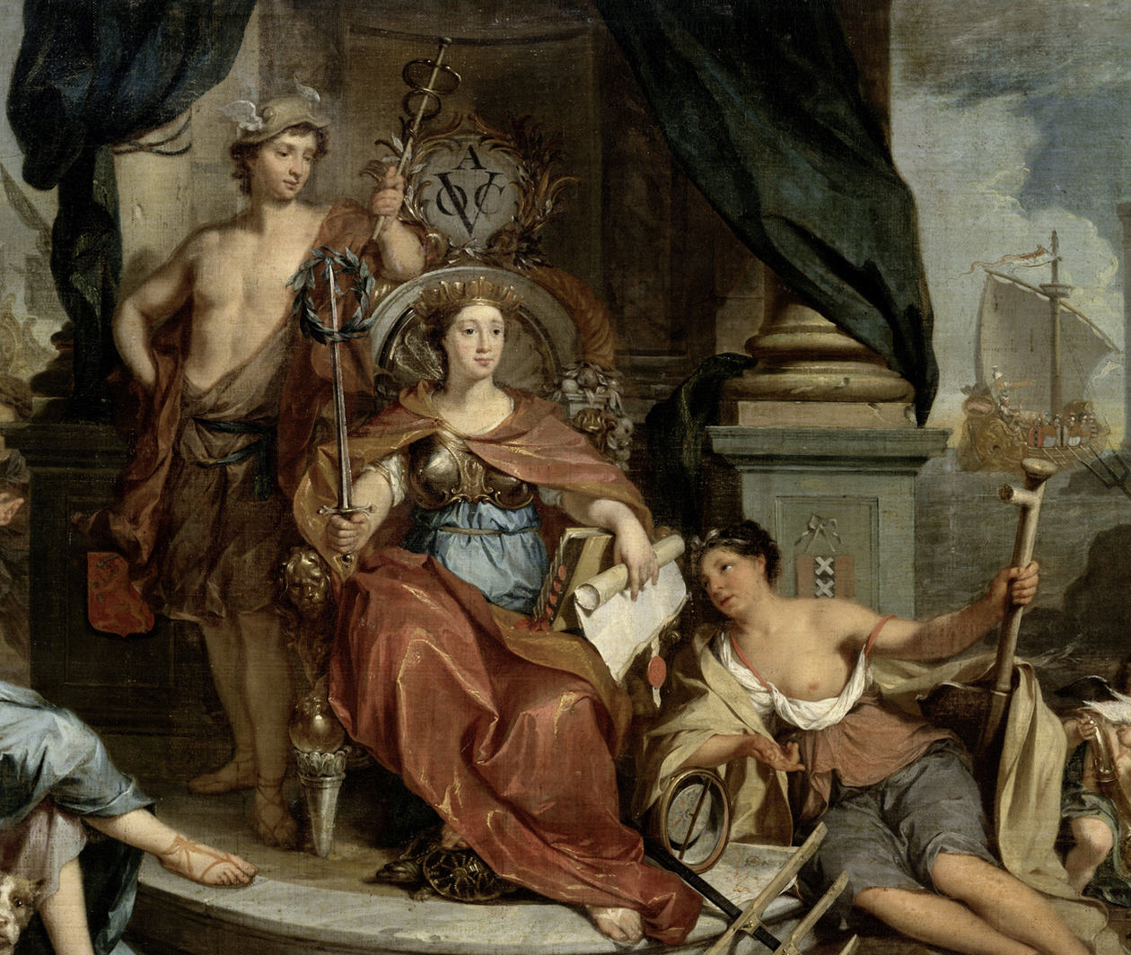 Apotheosis of the Dutch East India Company, Nicolaas Verkolje, 1702 – 1746