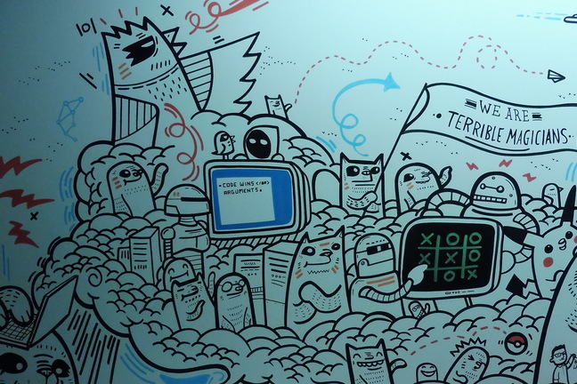 Wall painting about Software Development