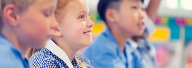 Children in a classroom