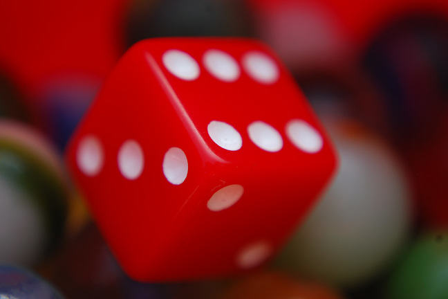 Image of die in close up