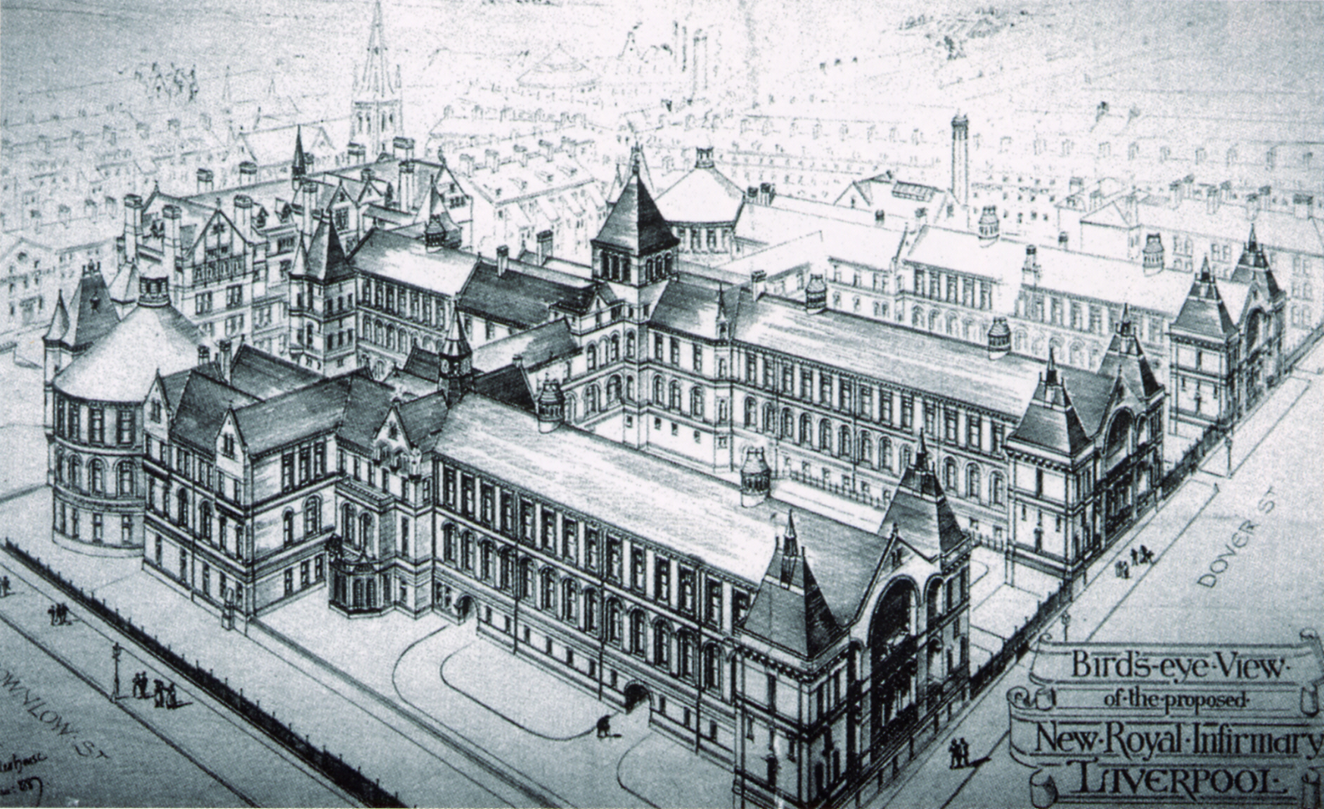 The Liverpool Royal Infirmary, opened in 1889