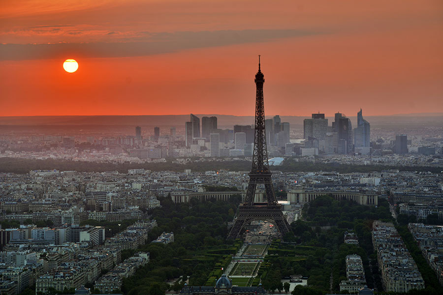 Paris sunset