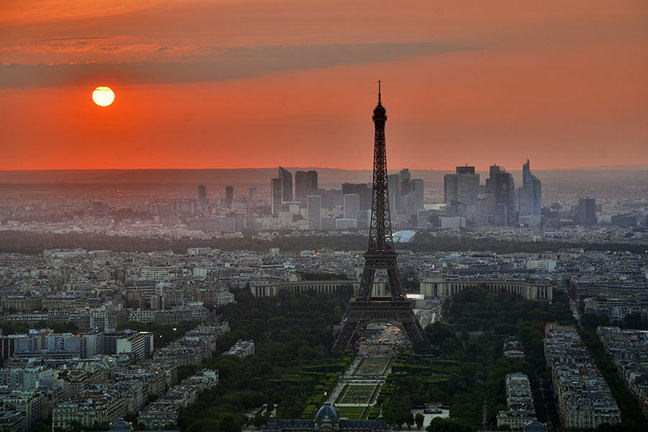 Paris sunset