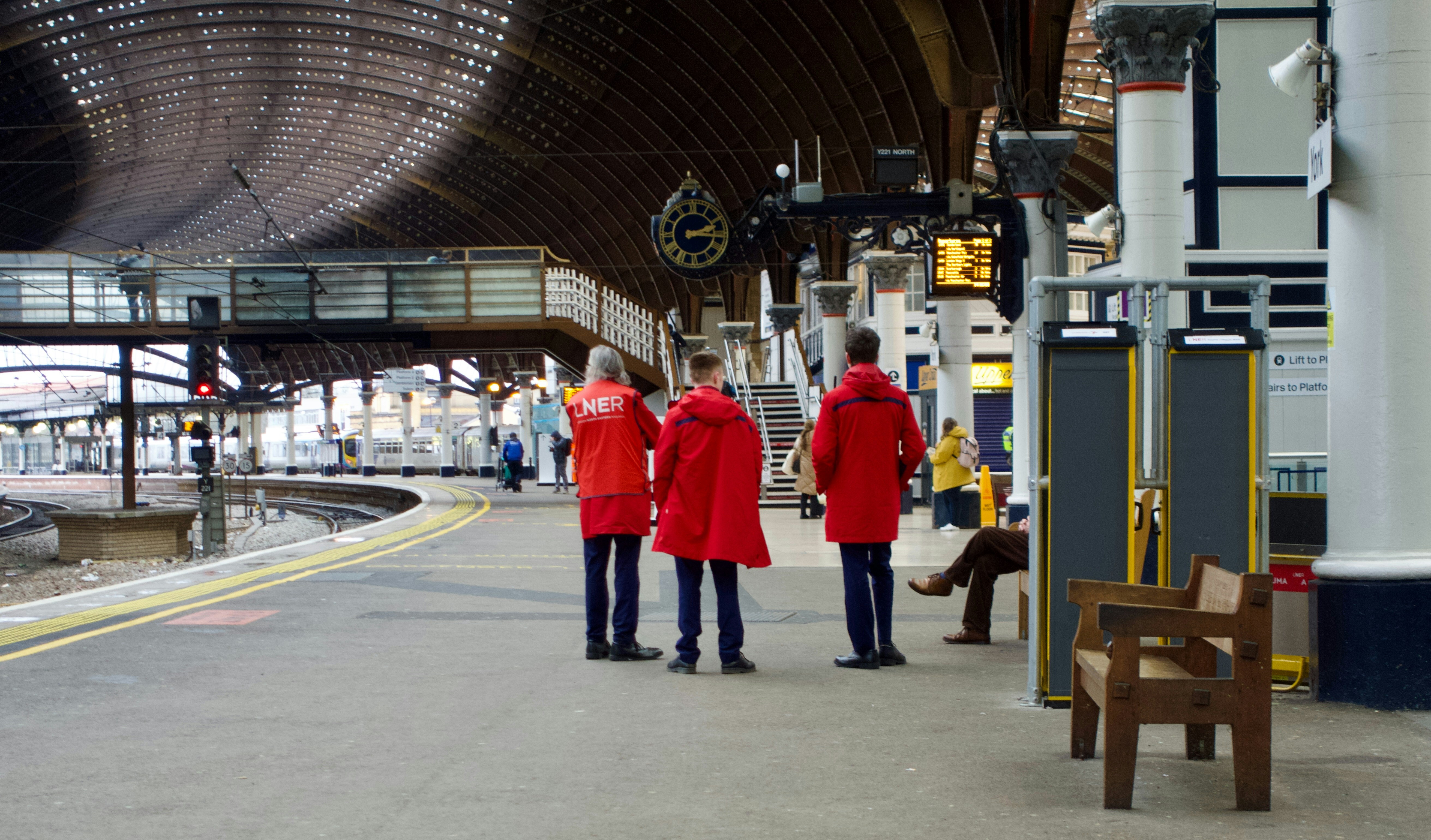 York Station pedestrain bridge where Harry Potter was filmed